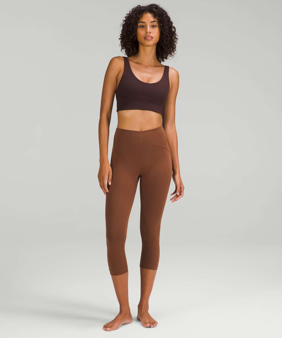 Lululemon Align High-Rise Crop 21 - Roasted Brown - lulu fanatics