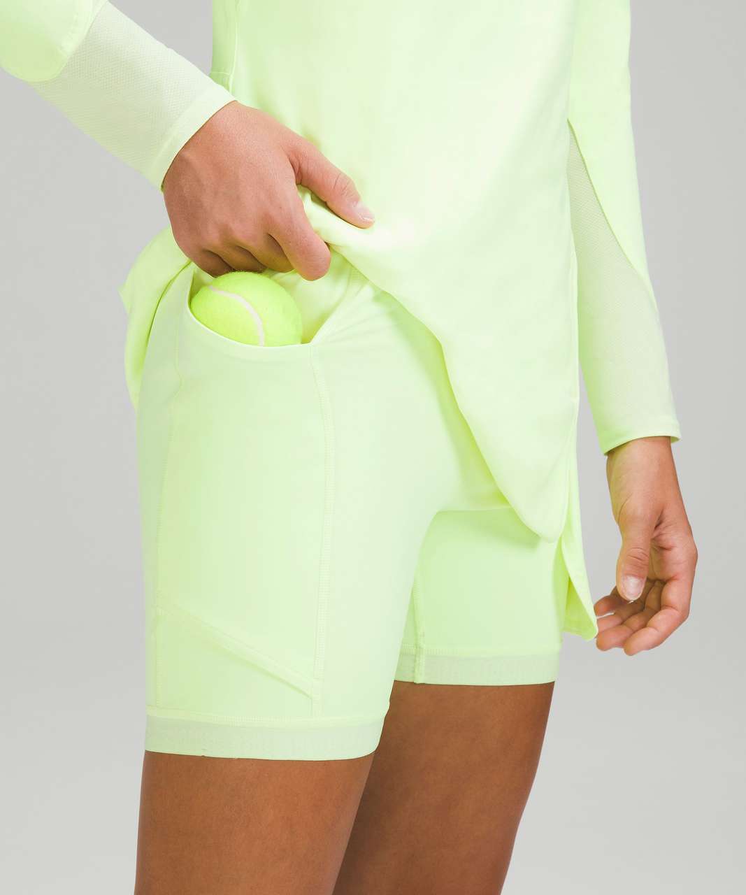 Lululemon Nulux Long-Sleeve Tennis Dress - Faded Zap - lulu fanatics