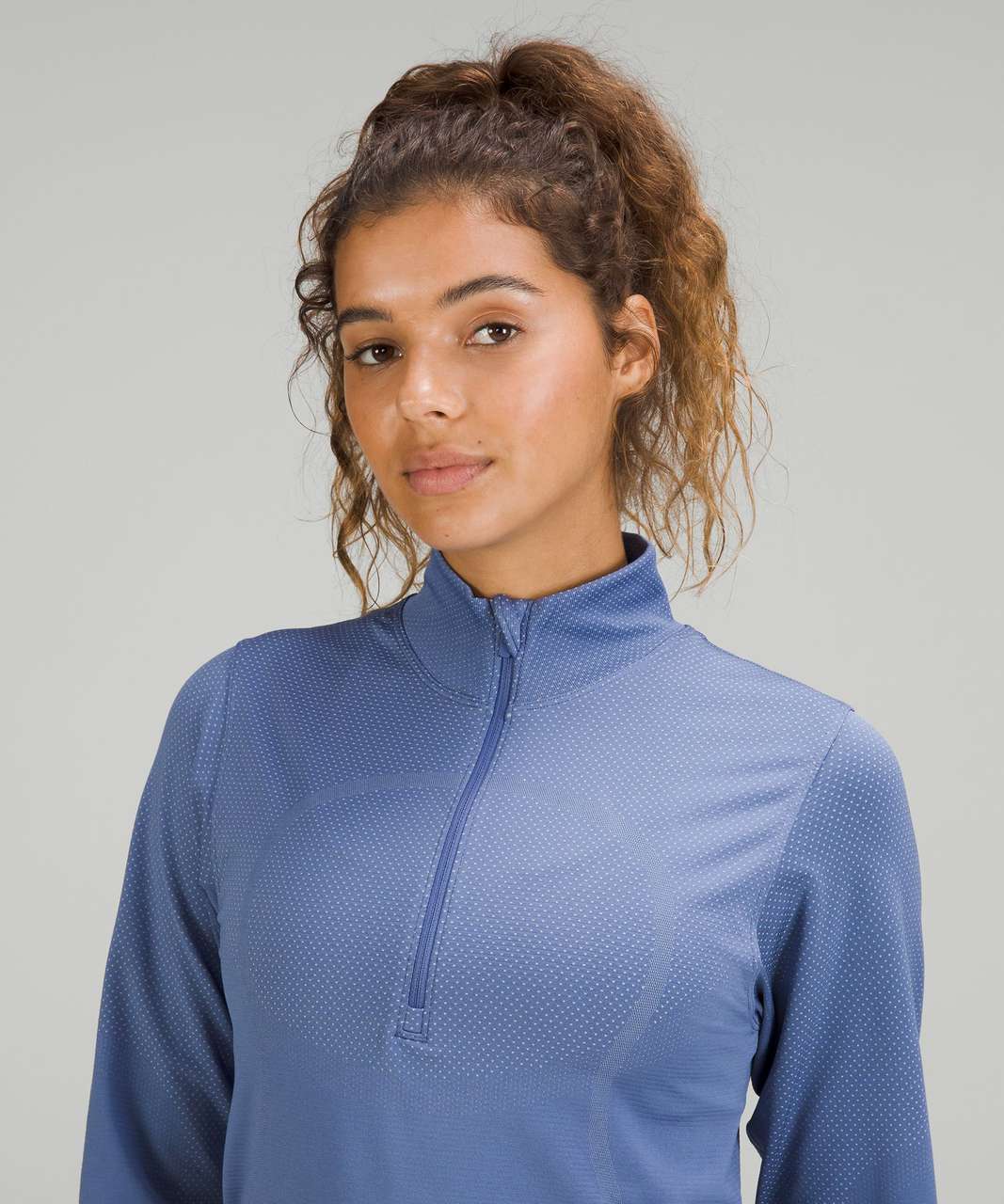 Lululemon Swiftly Relaxed Half Zip In Water Drop/vapor