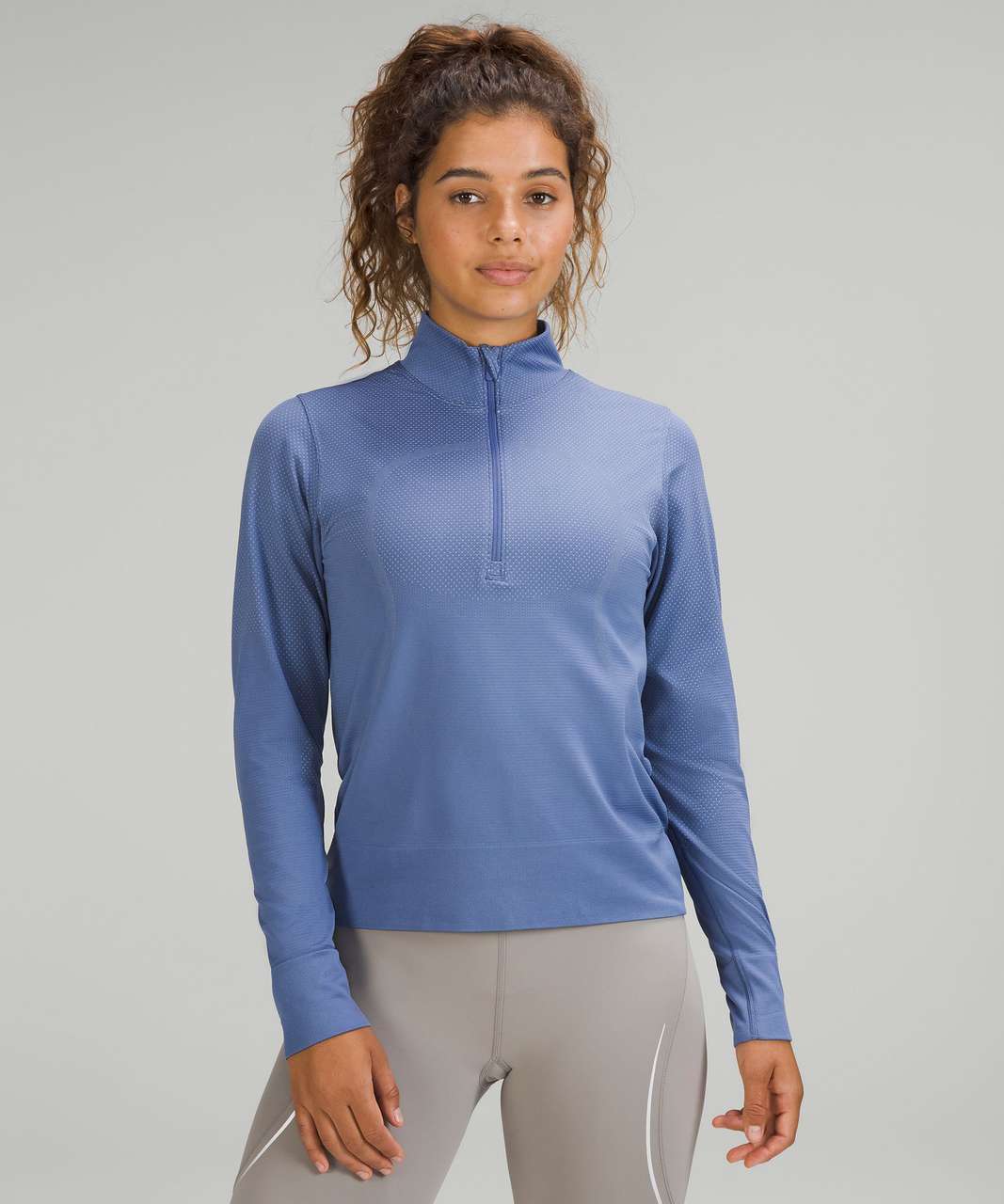 Lululemon Swiftly Relaxed Half Zip - Water Drop / Vapor