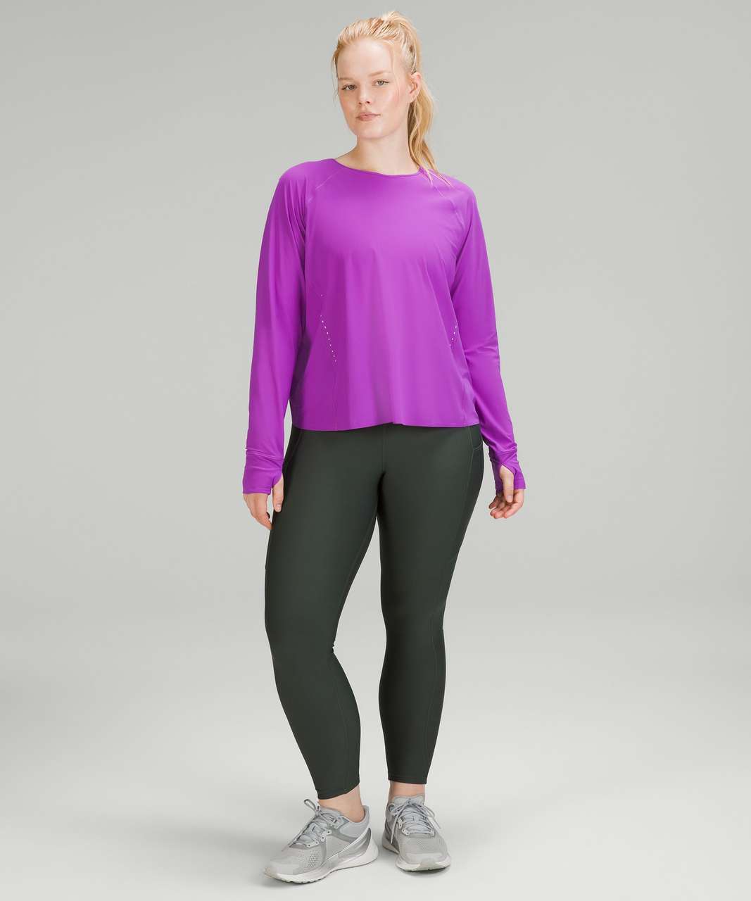 Lululemon Fast and Free High-Rise Fleece Tight 28" - Smoked Spruce