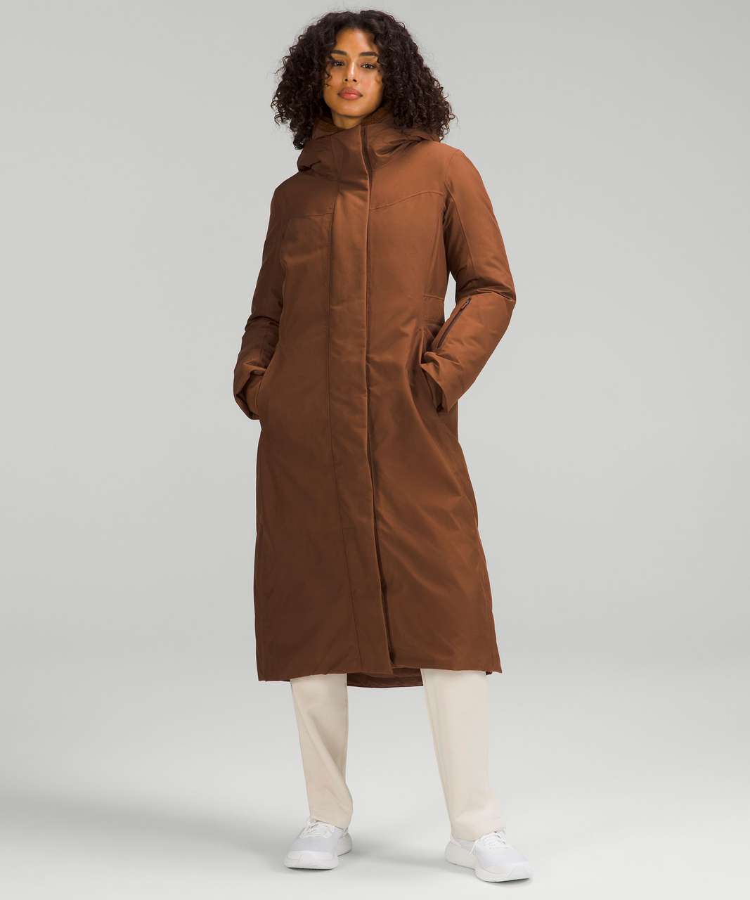 Lululemon Snow Warrior Long Parka - Roasted Brown