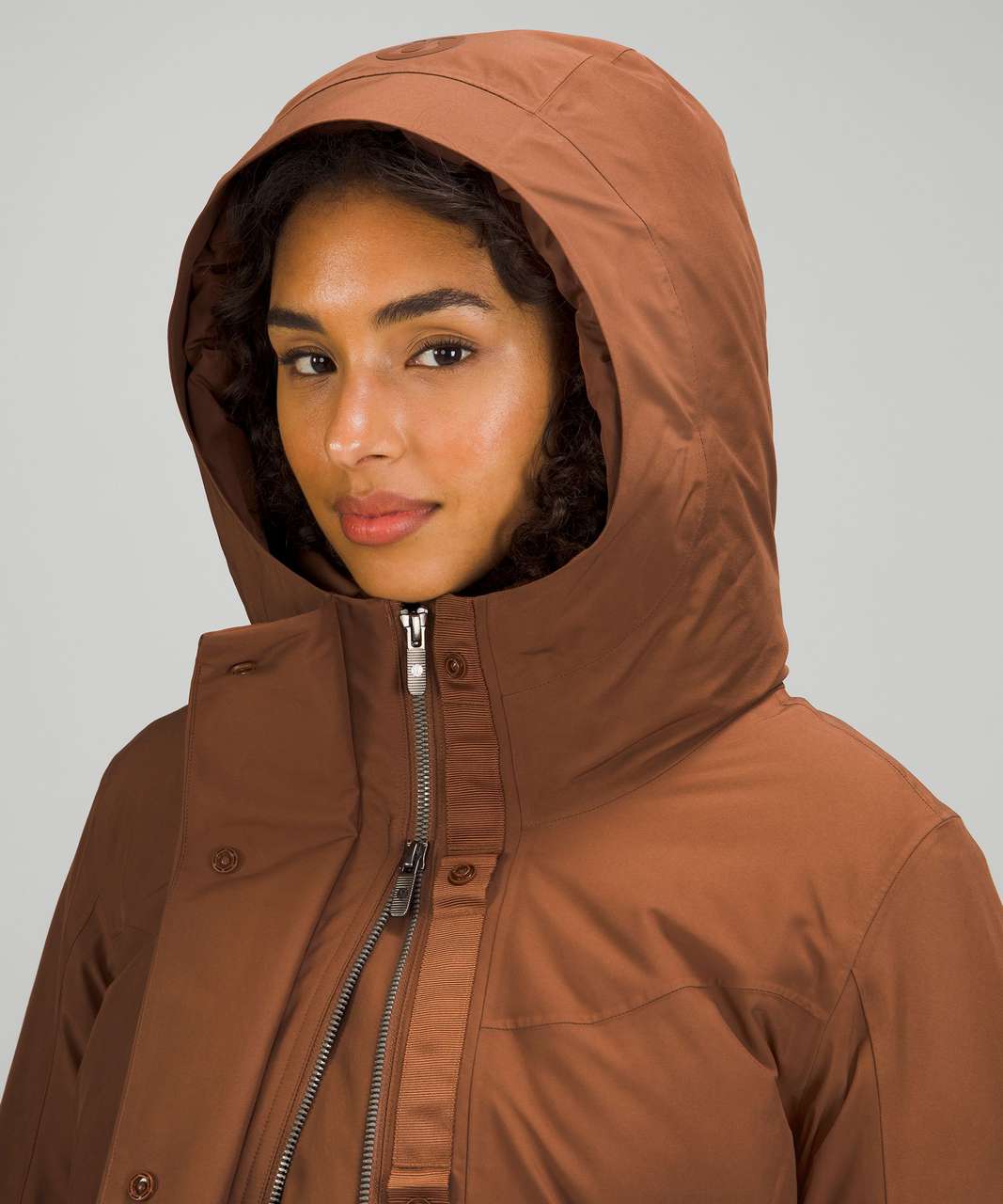 Lululemon Snow Warrior Long Parka - Roasted Brown