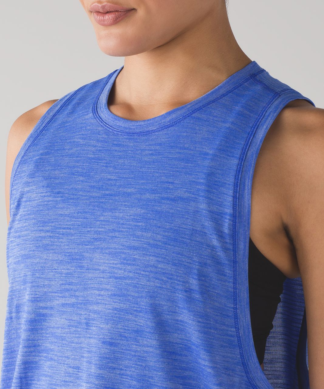 Lululemon Cardio Squad Tank II - Heathered Cerulean Blue