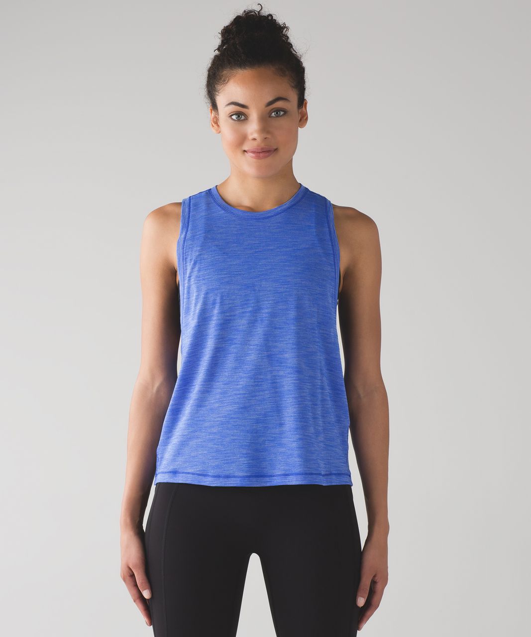 Lululemon Cardio Squad Tank II - Heathered Cerulean Blue