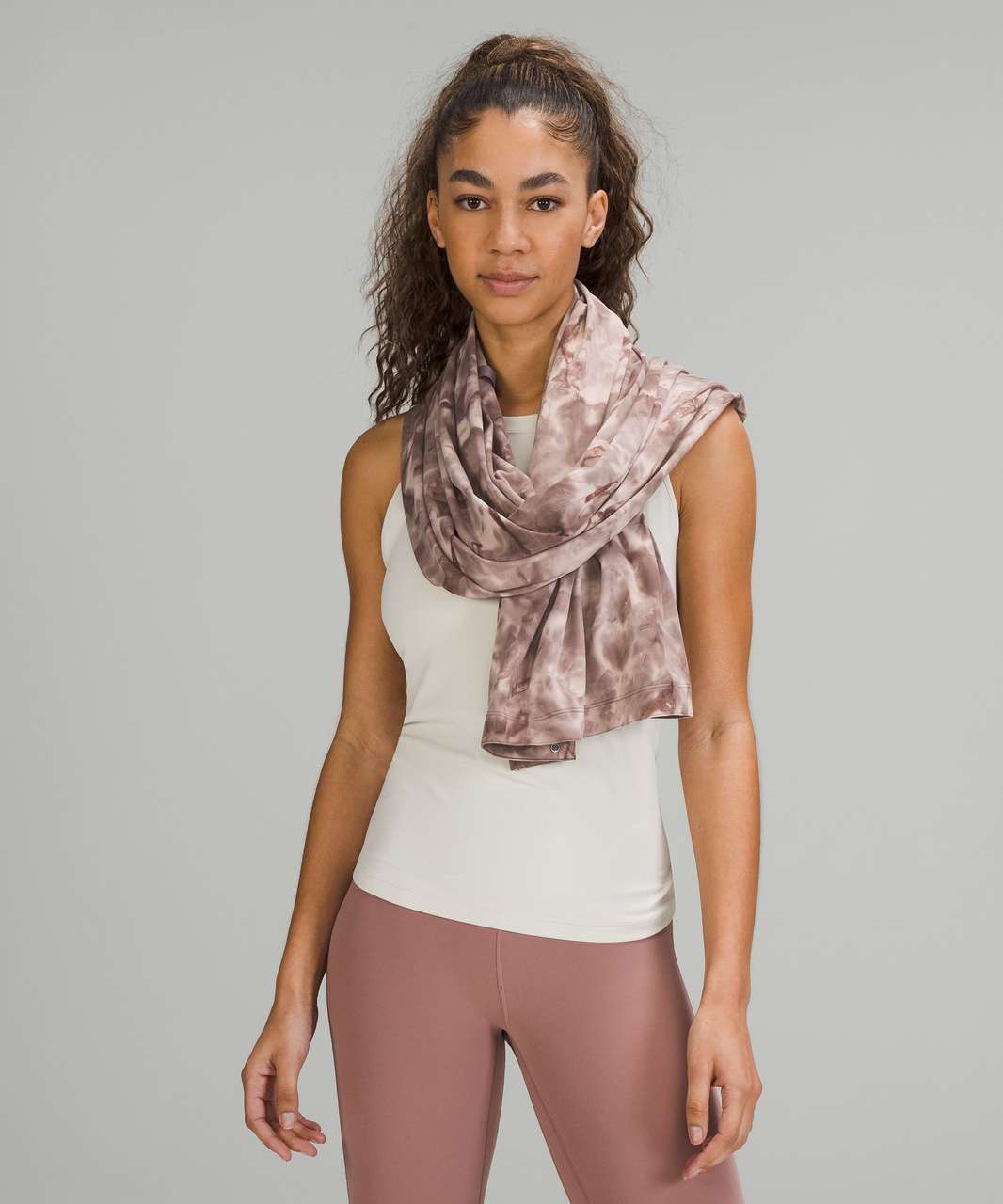 Lululemon Customizable Snap Scarf - Diamond Dye Mink Bery Lunar Rock Shadow Grey