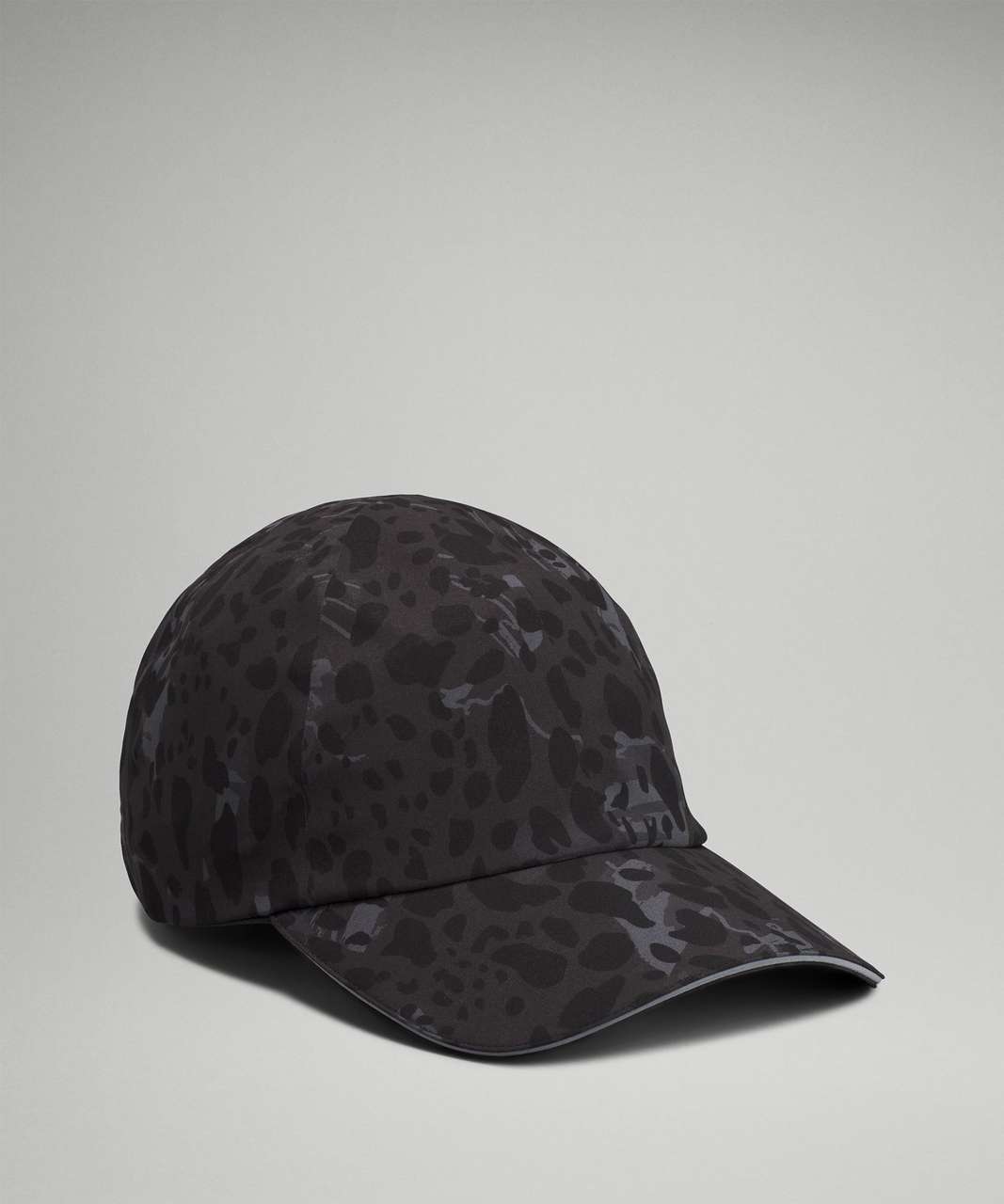 Lululemon Womens Fast and Free Ponytail Running Hat - Cheetah Camo Deep Coal Multi