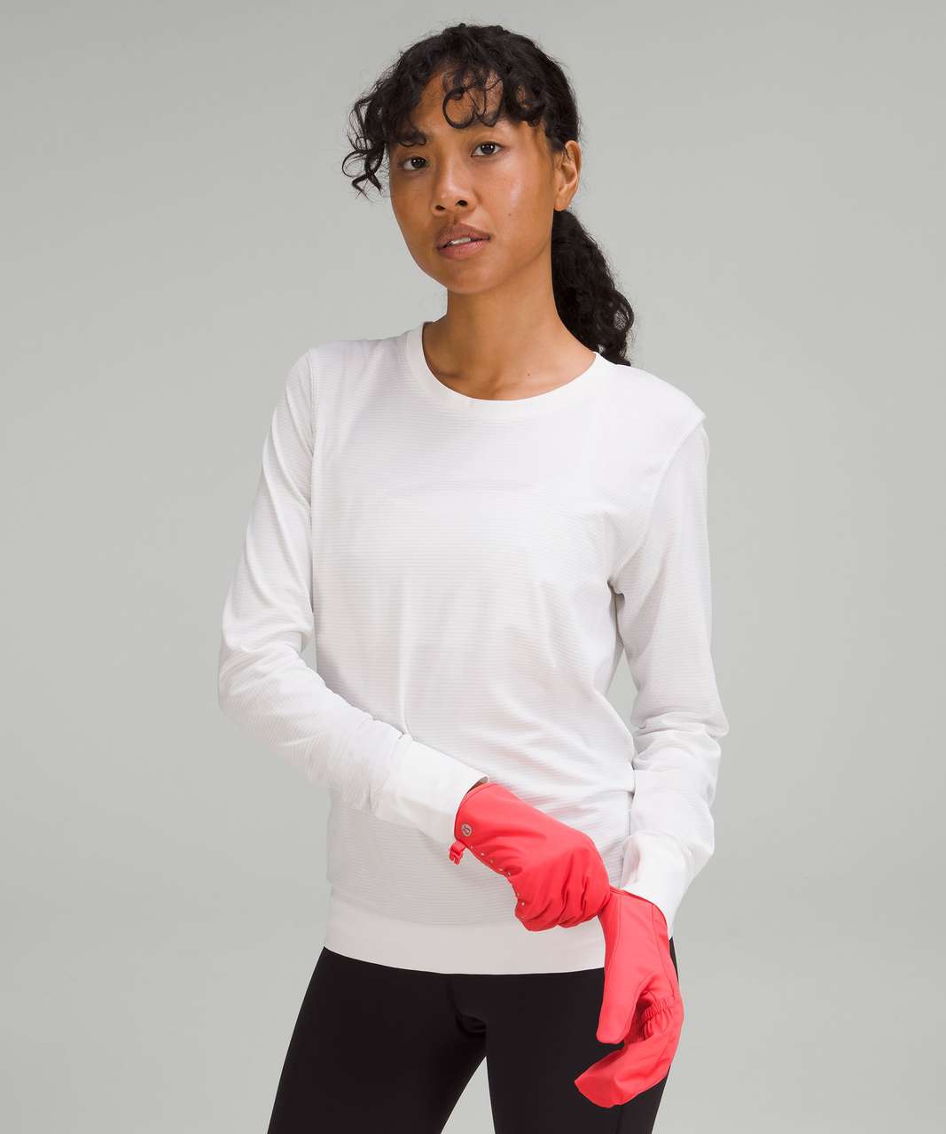 Lululemon Run for It All Hooded Gloves - Pale Raspberry