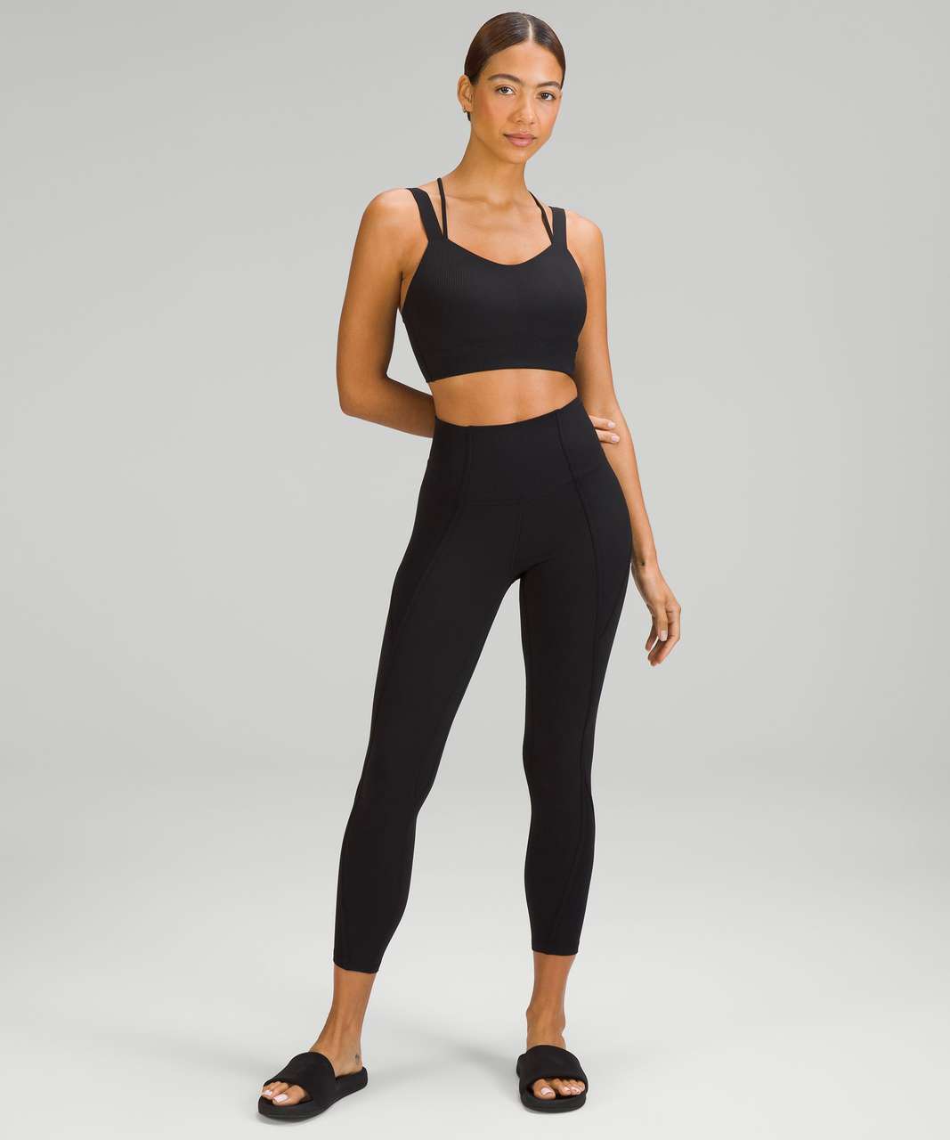 Lululemon Simply Bare Bra - Black - lulu fanatics