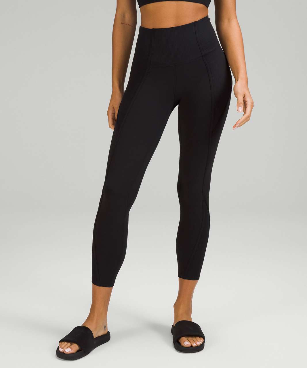 Lululemon Align Ribbed High-Rise Pant 28 *Shine - Black - lulu fanatics