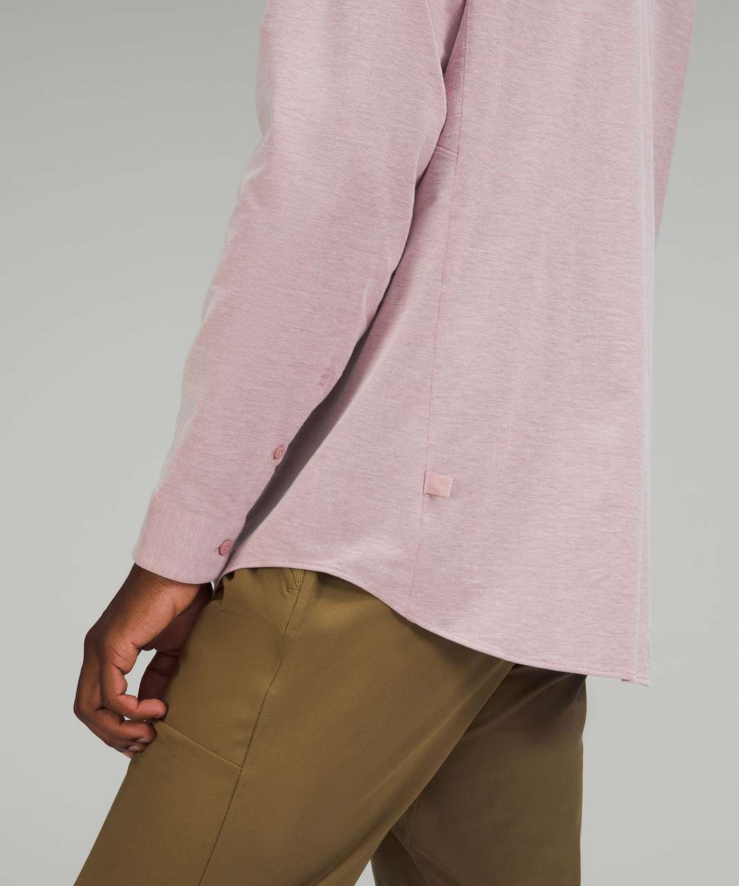 Lululemon Commission Long Sleeve Shirt - Brier Rose / White