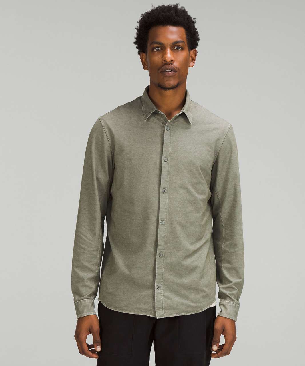 Lululemon Commission Long Sleeve Shirt - Enzyme Dye Carob Brown