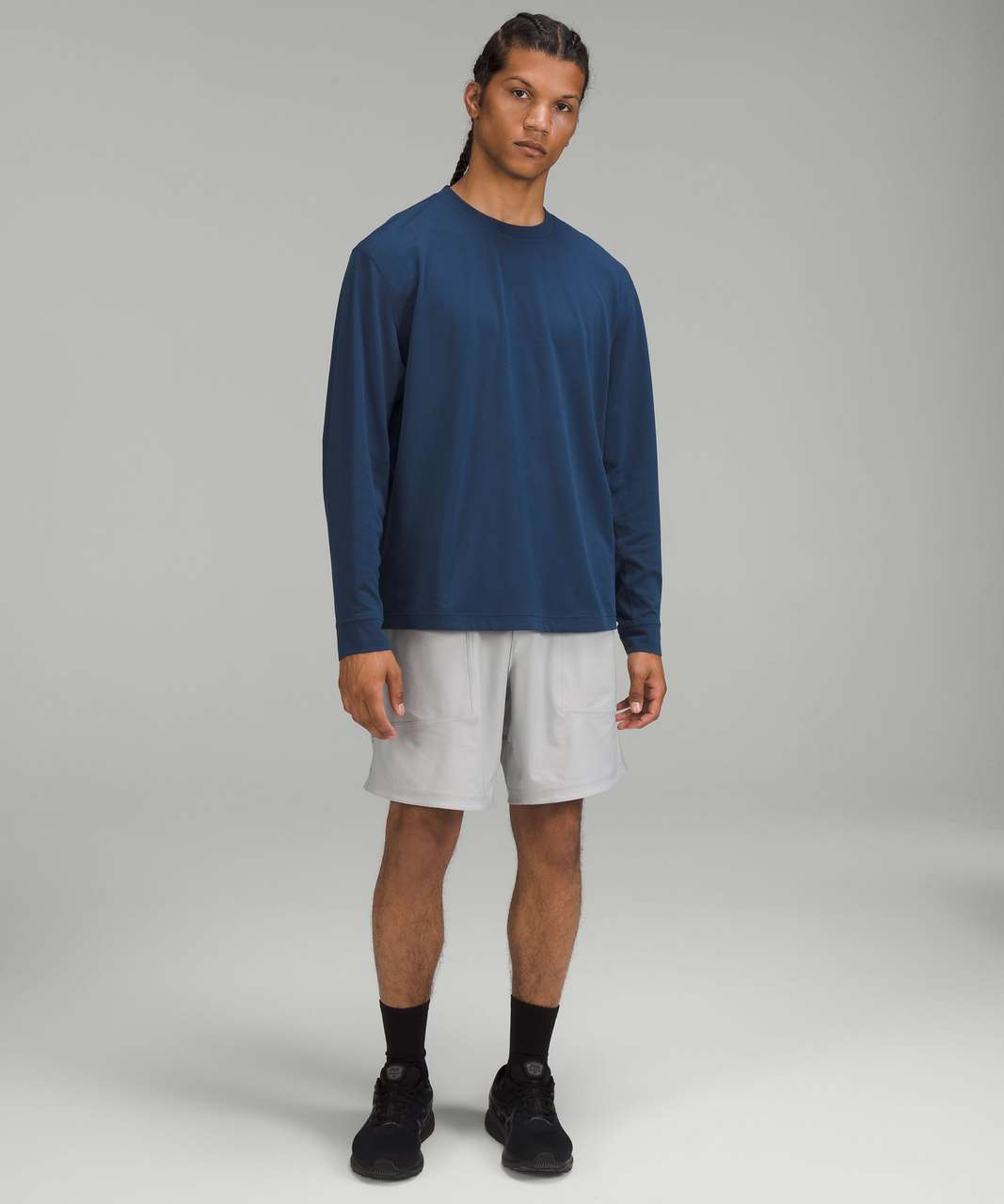 Lululemon Relaxed-Fit Training Long Sleeve Shirt - Mineral Blue