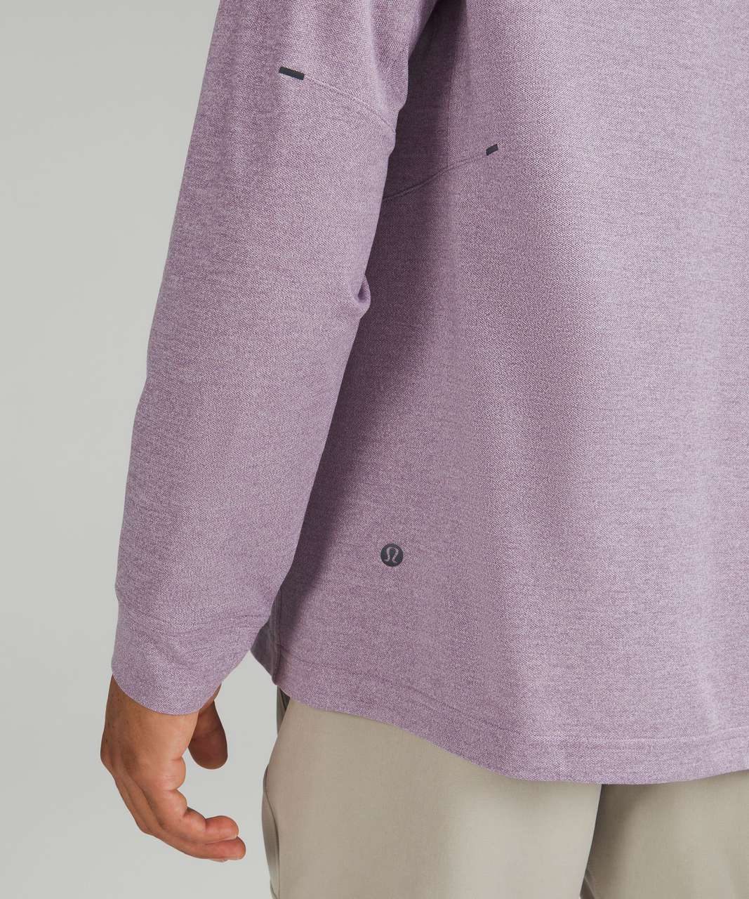 Lululemon Relaxed-Fit Training Long Sleeve Shirt - Heathered Purple Ash