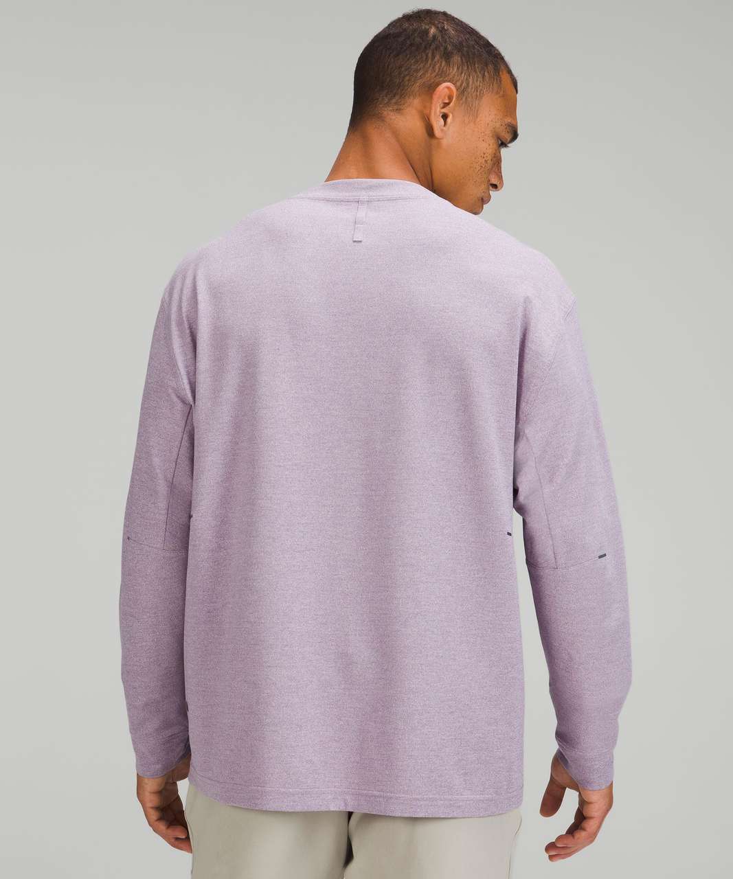 Lululemon Relaxed-Fit Training Long Sleeve Shirt - Heathered Purple Ash - lulu  fanatics