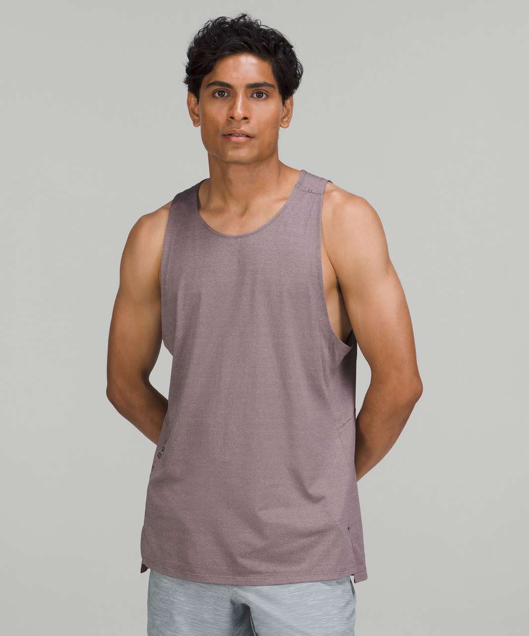 Lululemon Textured Training Tank Top - Heathered Lunar Rock