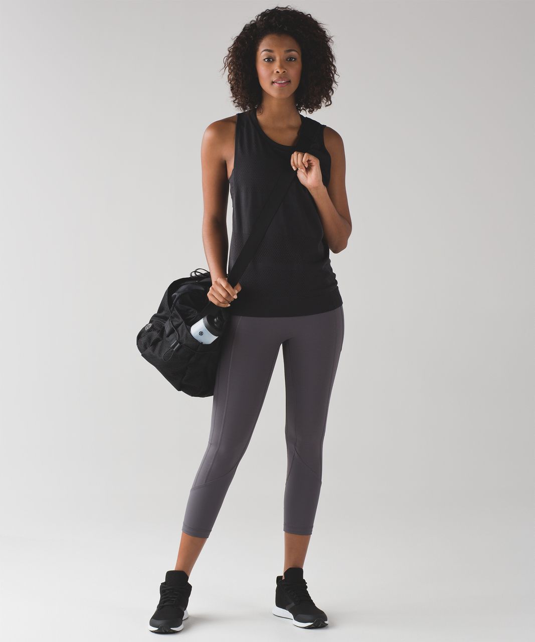 Lululemon Breeze By Muscle Tank - Black / Black