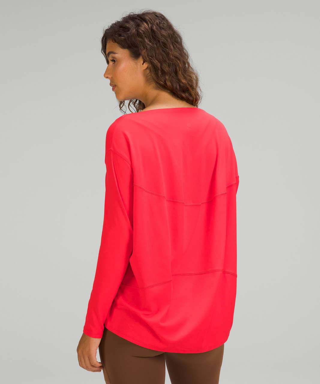 Lululemon Back in Action Long Sleeve Shirt *Nulu - Love Red