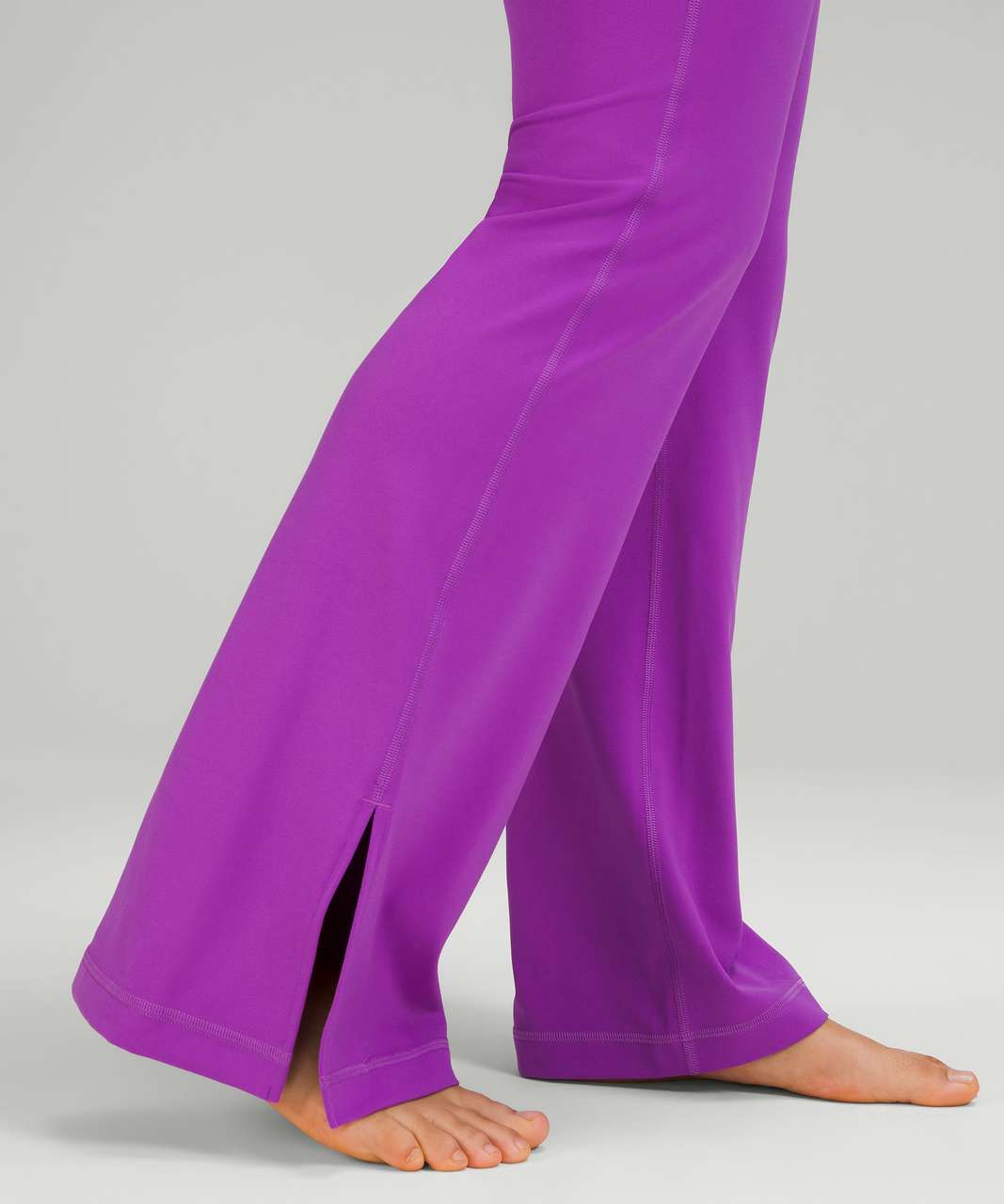 Groove High-Rise Split-Hem Flared Pant *Nulu, Chambray