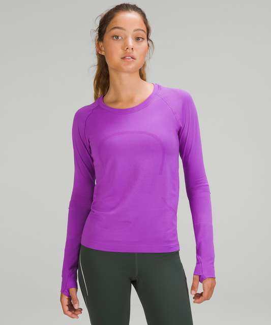 Lululemon Swiftly Tech Long Sleeve Shirt 2.0 *Race Length - Particolour Everglade  Green / Black Size 8 - $71 - From A