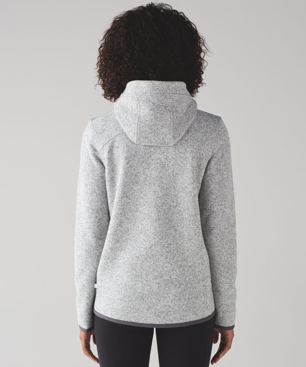 Lululemon Its Fleecing Cold Pullover - Heathered White / Dark Carbon