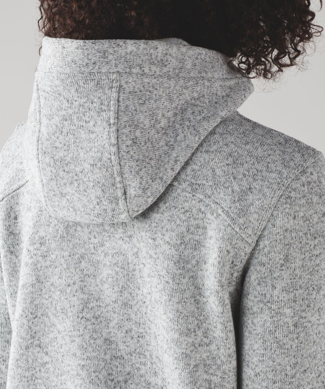 Lululemon Its Fleecing Cold Pullover - Heathered White / Dark Carbon