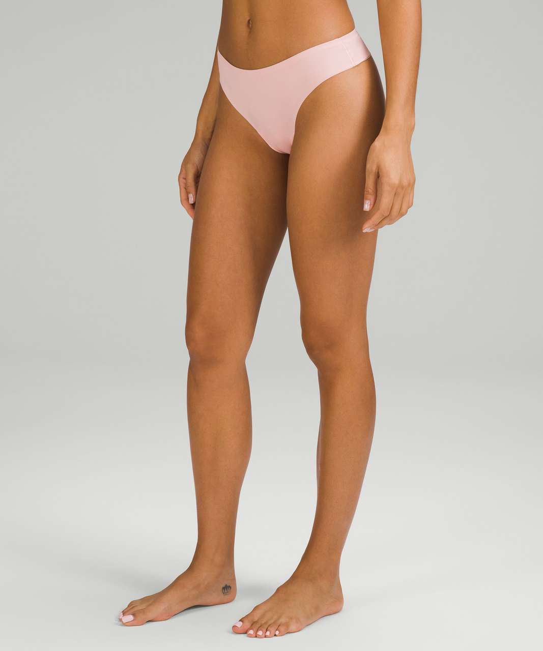 Lululemon InvisiWear Mid-Rise Thong Underwear - Dew Pink