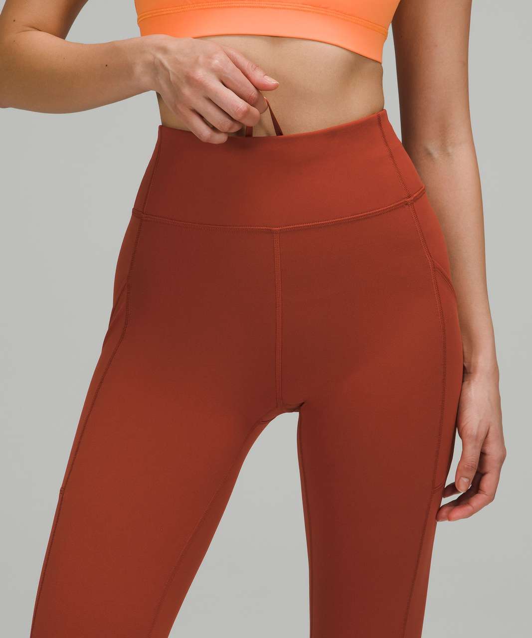 Lululemon Invigorate High-Rise Crop 23" - Cayenne