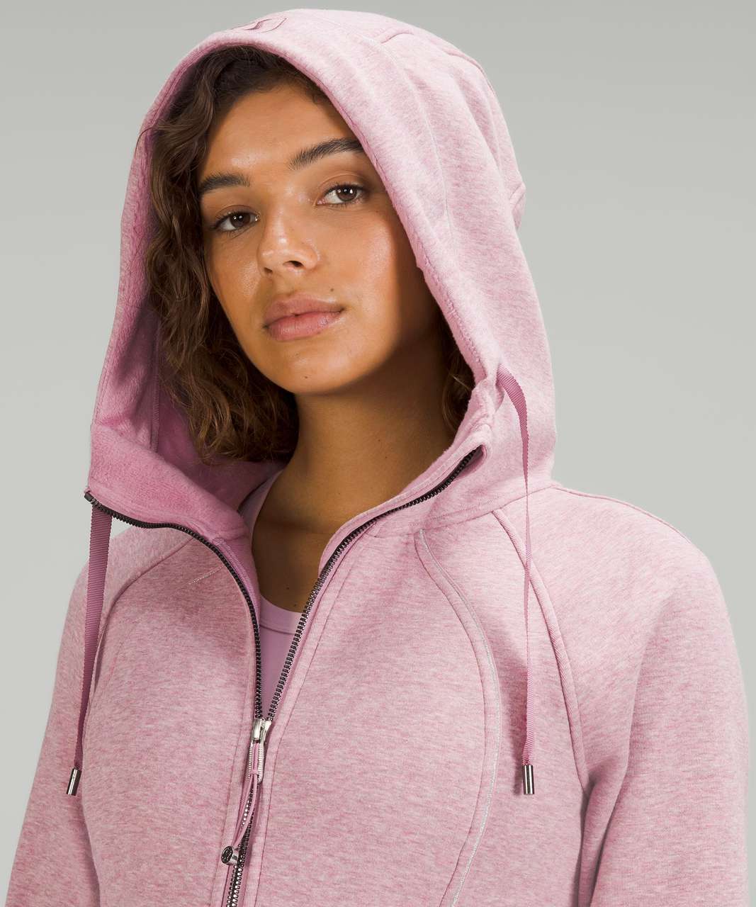 LULULEMON Scuba Oversized Half-Zip Hoodie XL/XXL Heathered Pink Taupe