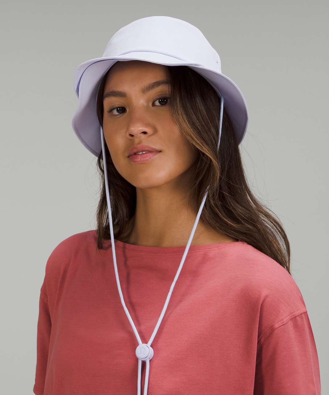 Lululemon Wide-Brim Bucket Hat with Strap - Pastel Blue