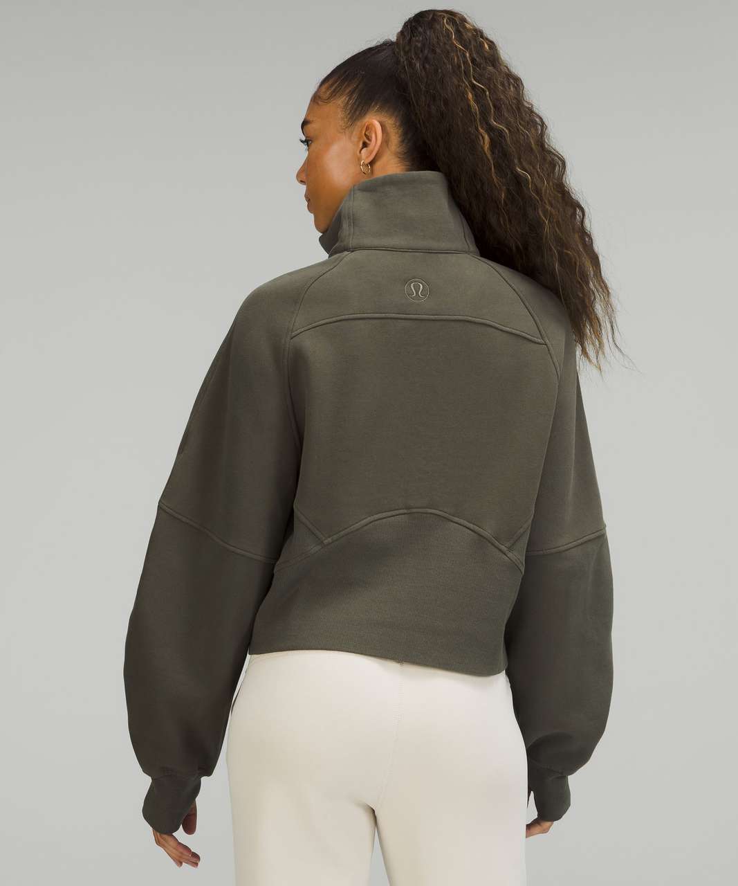 Lululemon Scuba Oversized Half-Zip Hoodie - Date Brown - lulu fanatics