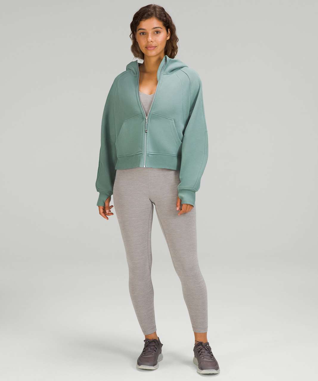 Lululemon Scuba Oversized Full Zip - Tidewater Teal - lulu fanatics