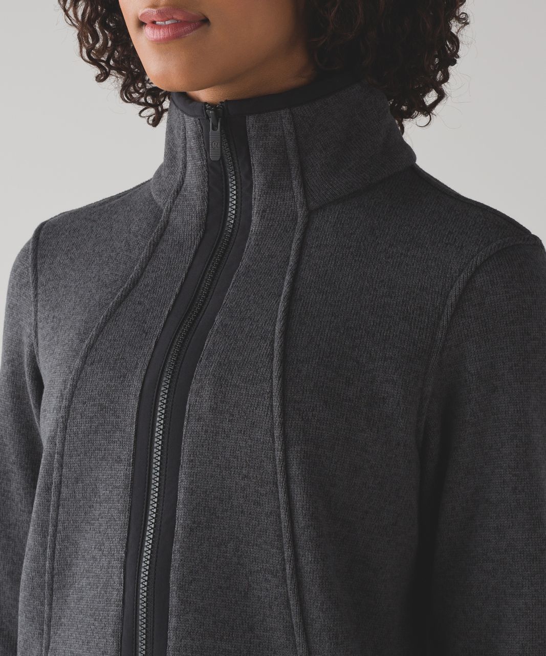 Lululemon Its Fleecing Cold Jacket - Heathered Black / Black