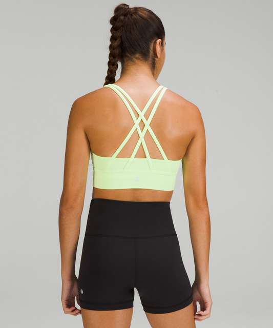 Lululemon Energy Bra *Long Line - Eternal Wave White - lulu fanatics