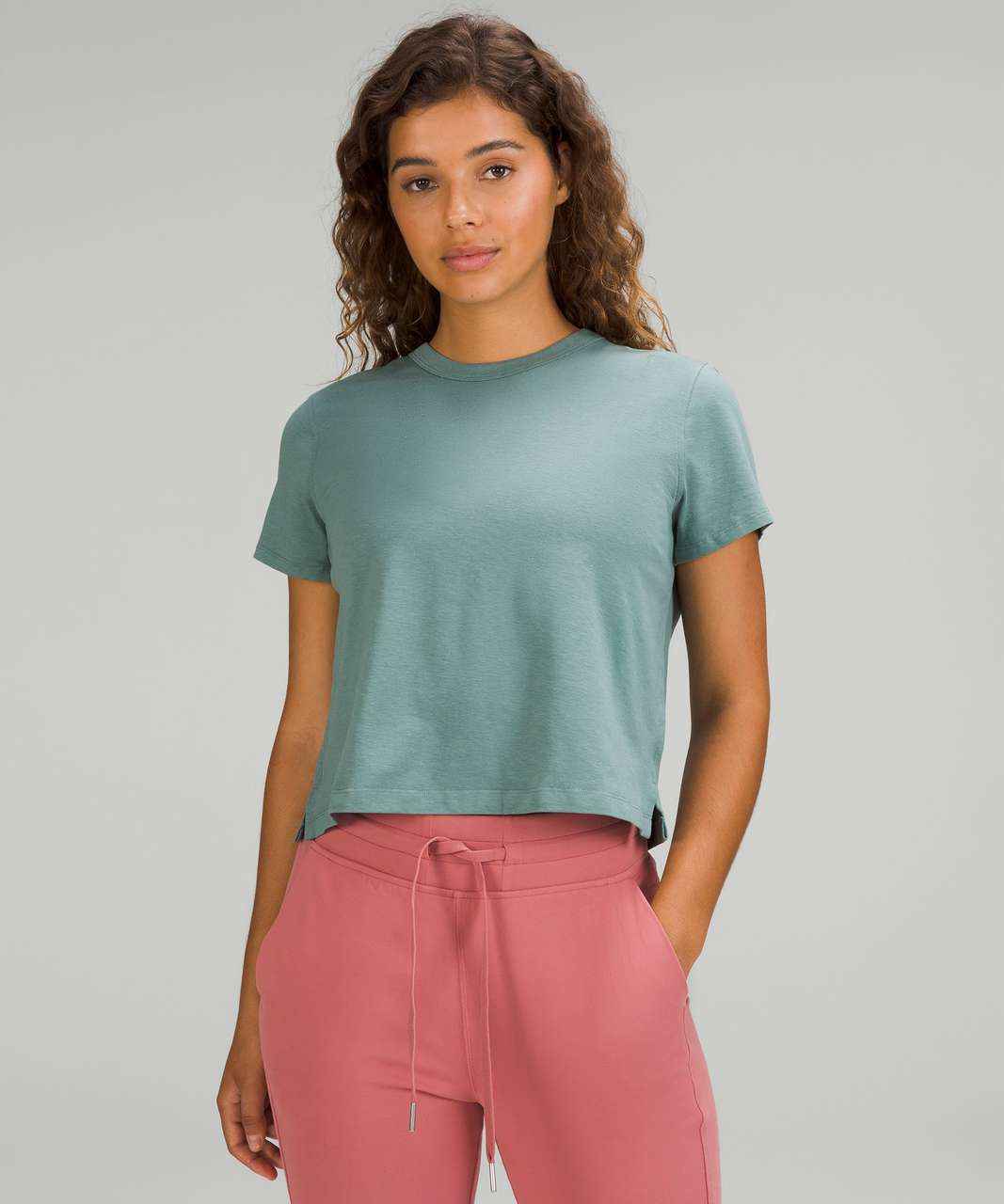 Lululemon Swiftly Tech Short Sleeve Crew In Tidewater Teal/tidewater Teal