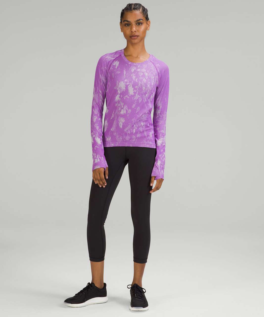 Moonlit Magenta Swiftly Tech Long Sleeve, Military Green Align