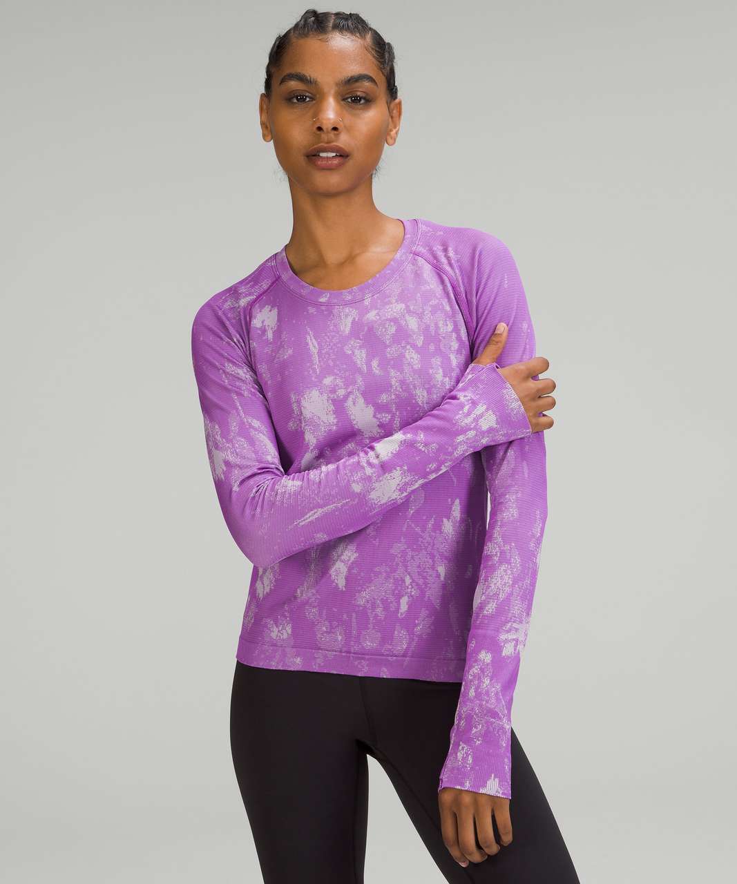 Lululemon Swiftly Tech Long-Sleeve Shirt 2.0 *Race Length - Dark Lavender /  Dark Lavender - lulu fanatics