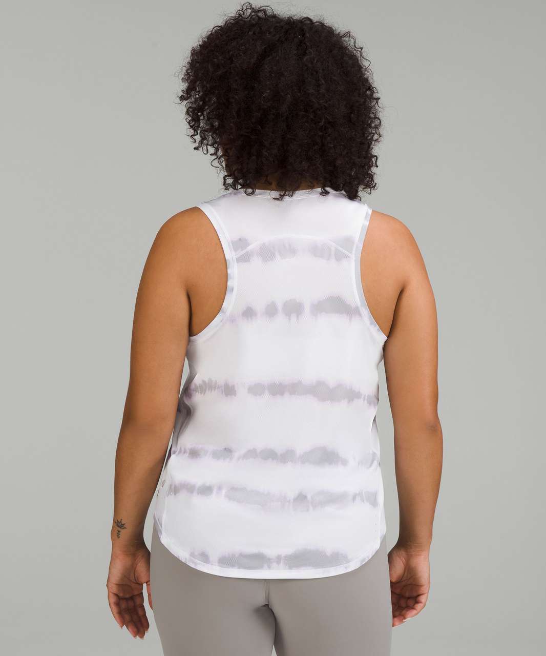 Lululemon High-Neck Running and Training Tank Top - Transverse Lilac Multi