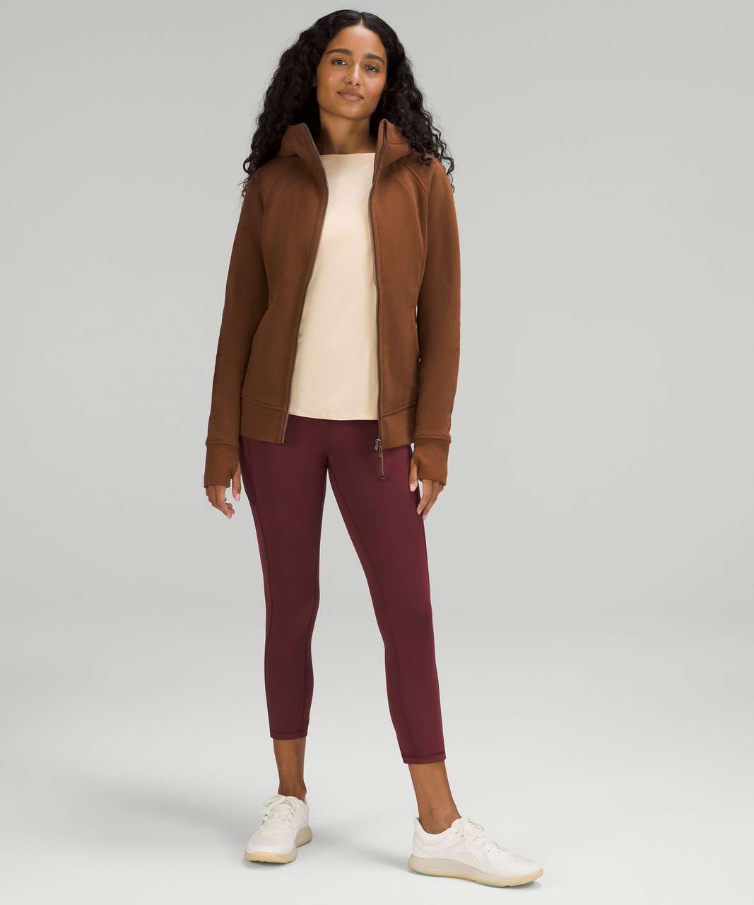 Lululemon Scuba Full-Zip Hoodie - Roasted Brown - lulu fanatics