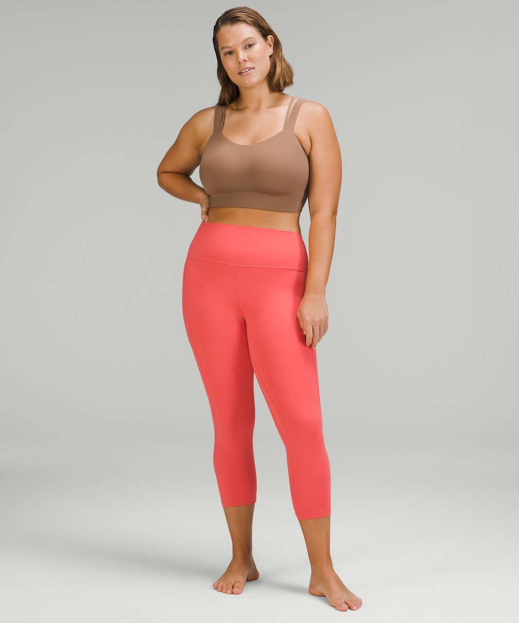 Lululemon Align High-Rise Crop with Pockets 23" - Pale Raspberry