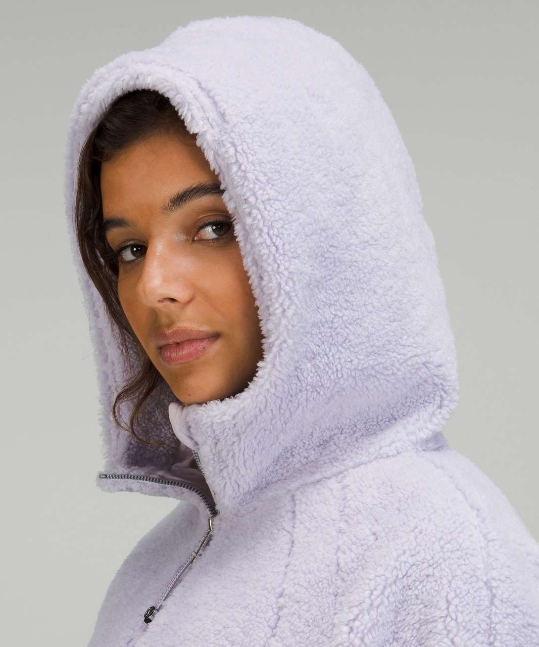 Lululemon Scuba Oversized Half-Zip Fleece Hoodie - Faint Lavender