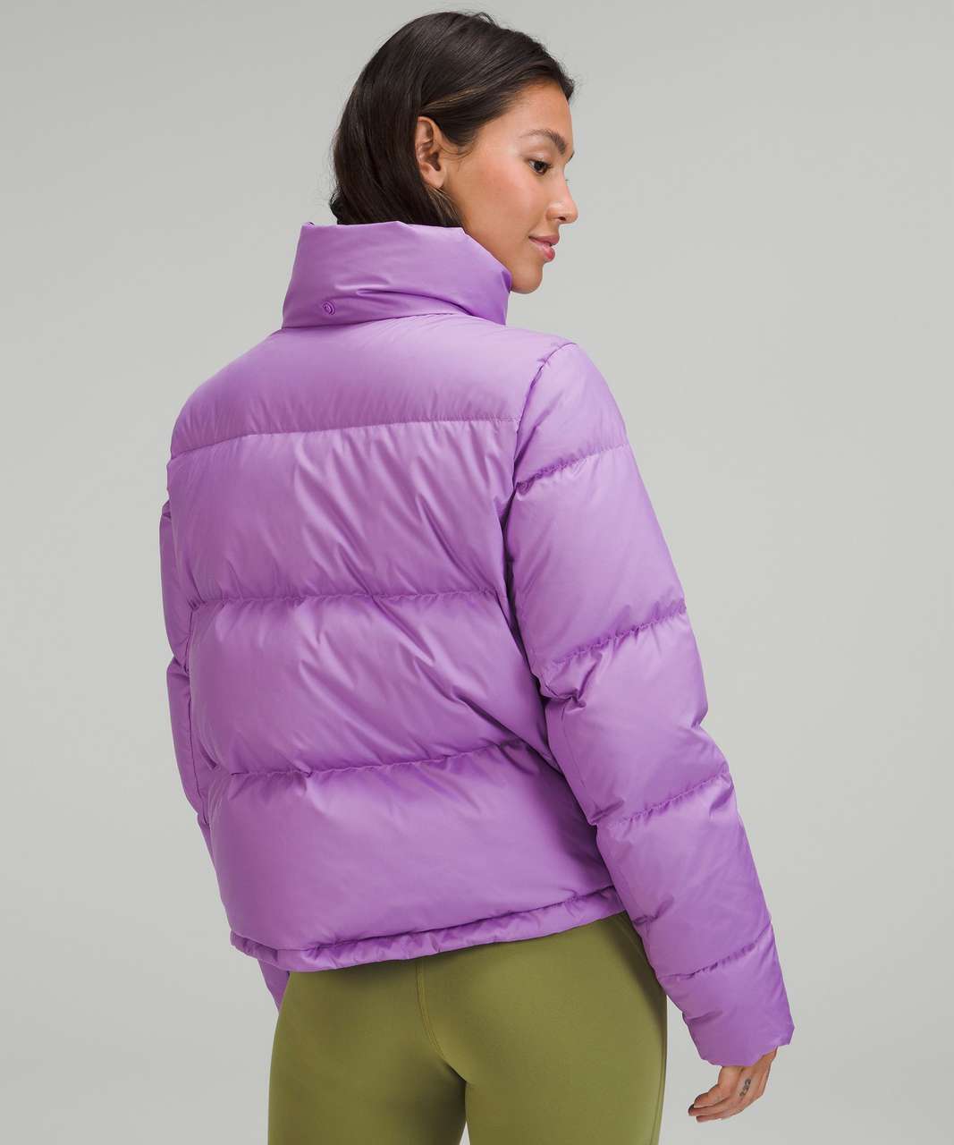 Lululemon Wunder Puff Cropped Jacket - Purple Blossom Light - lulu fanatics