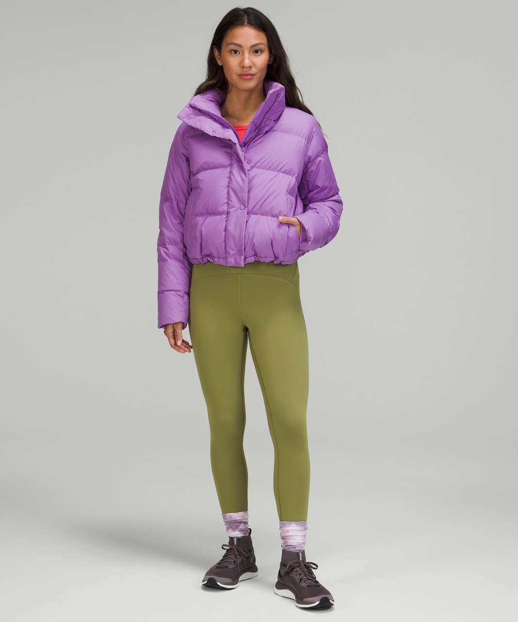 lululemon athletica Wunder Puff Jacket in Purple