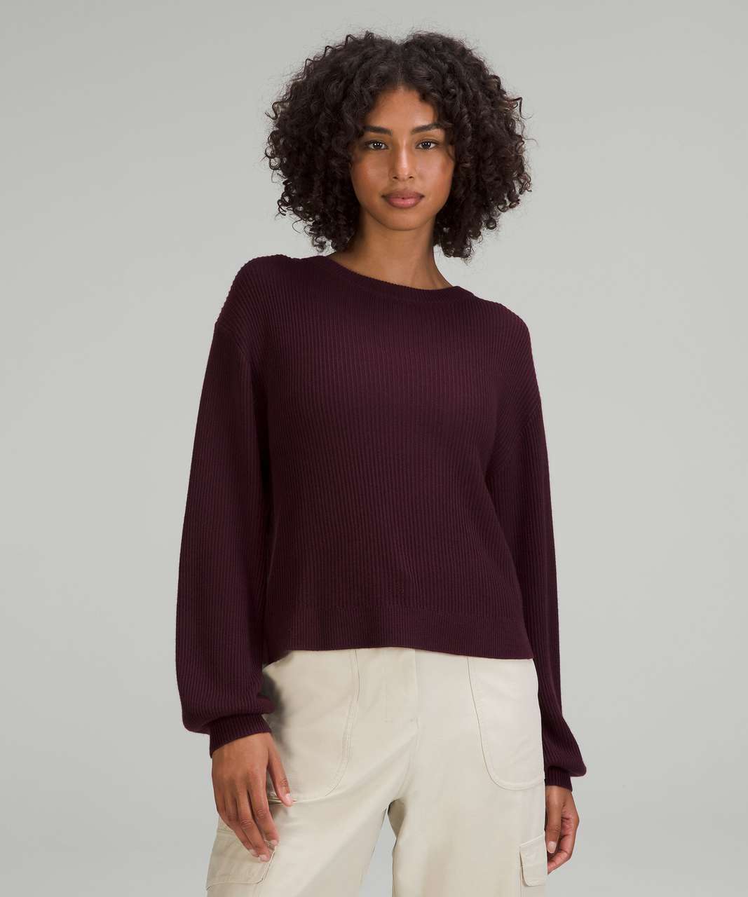 Lululemon Reversible Crossover Sweater - Cassis