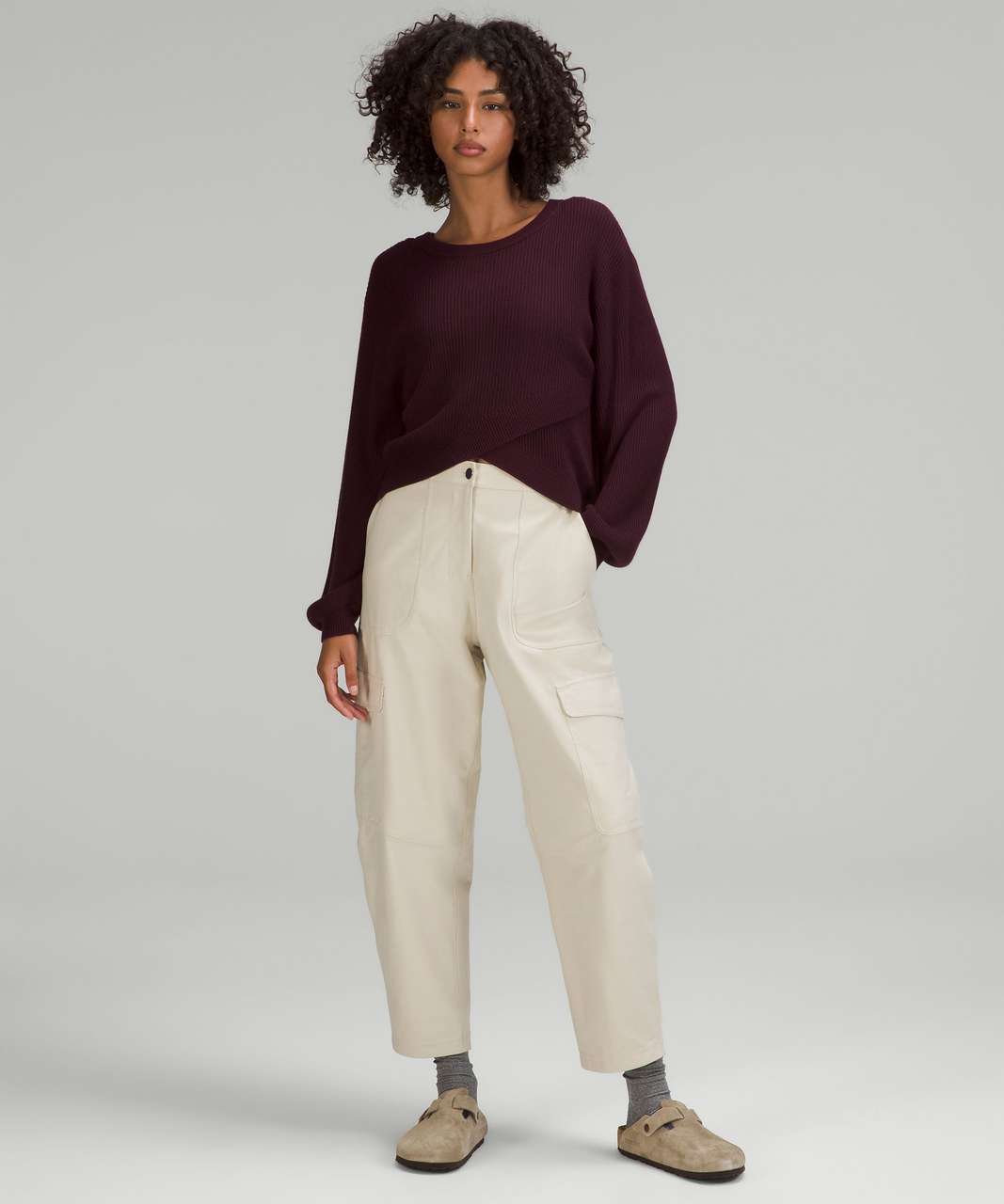 Lululemon Reversible Crossover Sweater - Cassis