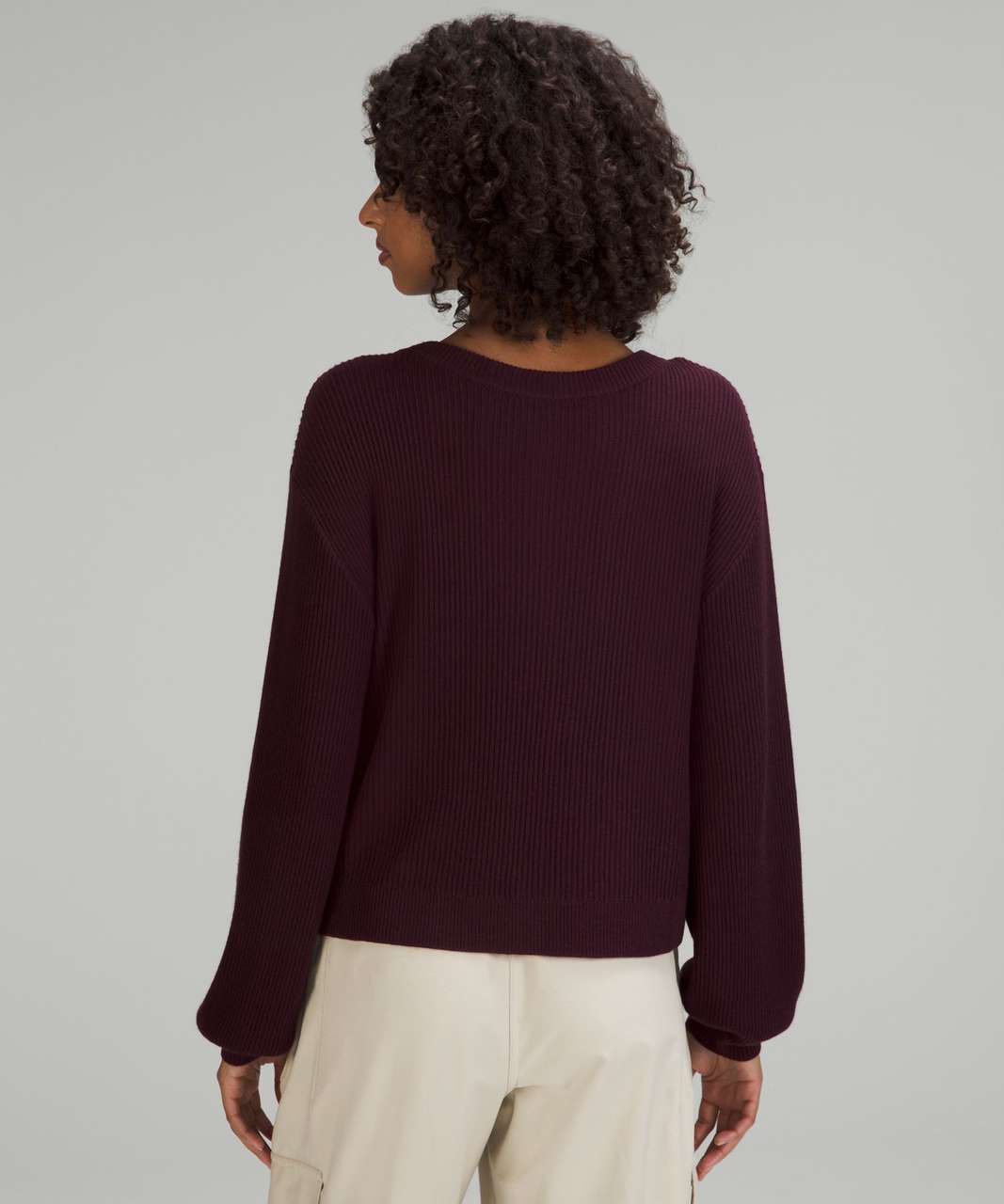 Lululemon Reversible Crossover Sweater - Cassis