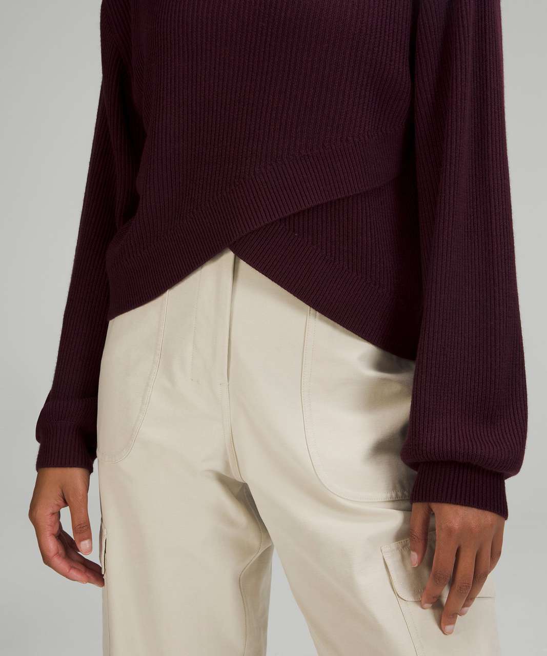 Lululemon Reversible Crossover Sweater - Cassis