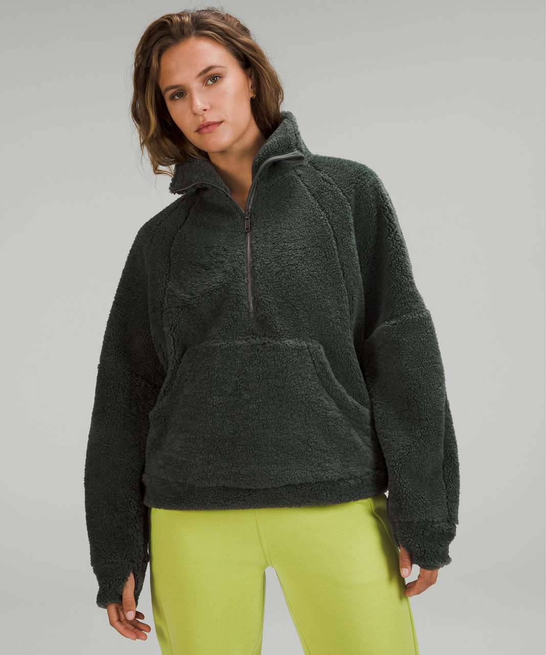 Lululemon Reversible Double-Knit Crew Neck Sweater - Smoked Spruce