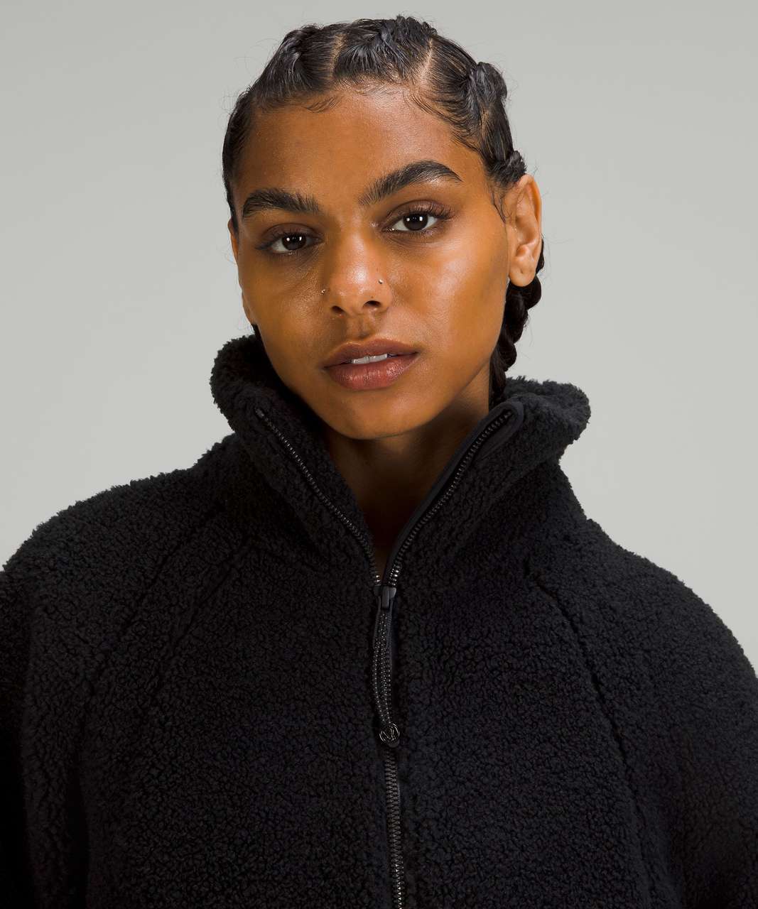 Lululemon Scuba Oversized Fleece Funnel-Neck Half-Zip - Black