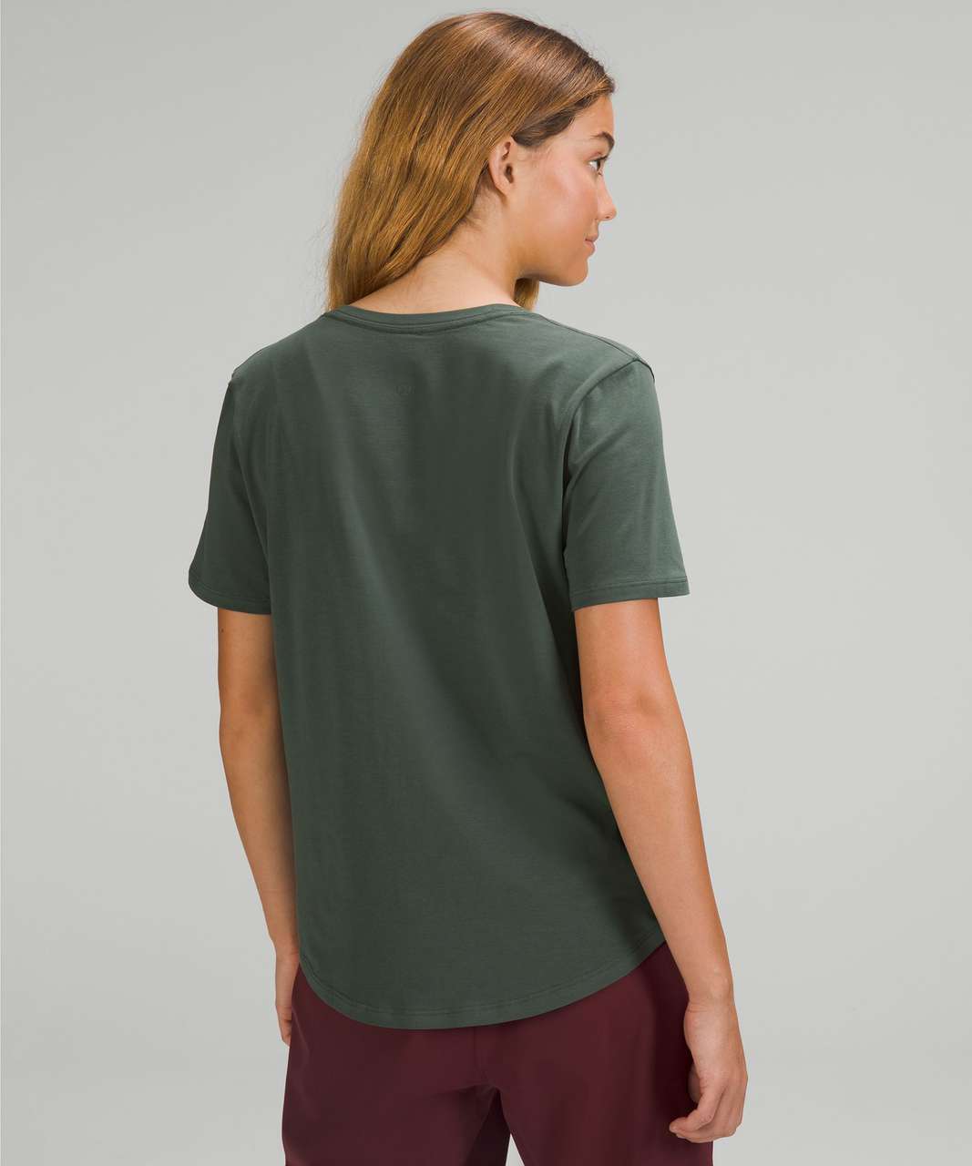 Lululemon Love Tee Short Sleeve V-Neck T-Shirt Rainforest Green Size 12/14  - $10 - From Olga